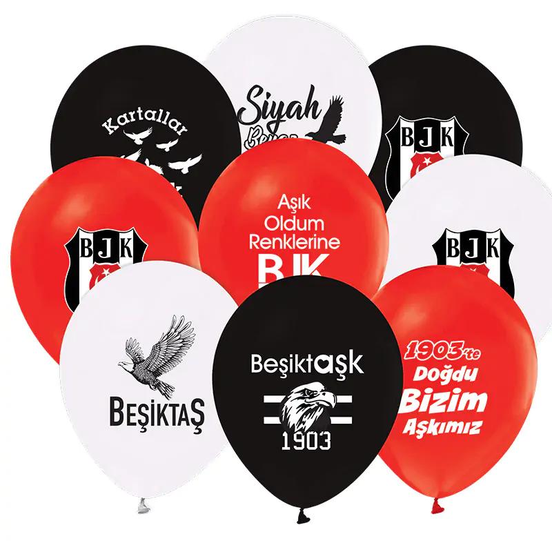 2+1 Beşiktaş 12'' Pastel Balon