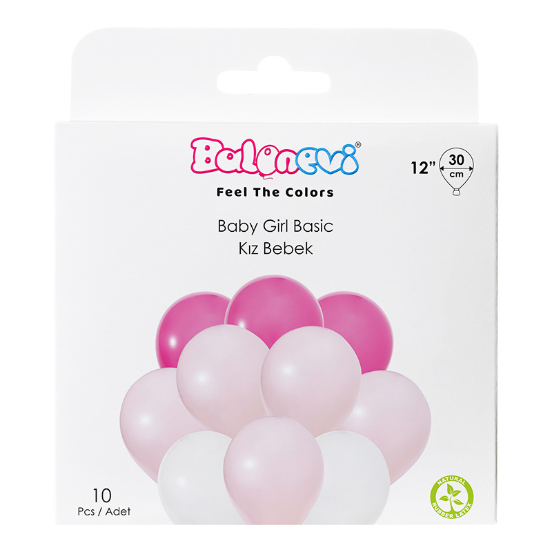Kız Bebek 12" Balon Seti 10'lu
