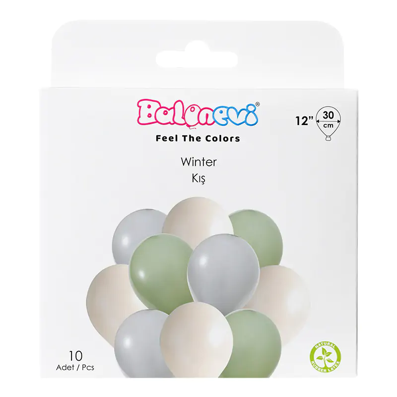 Kış 12" Balon Seti 10'lu