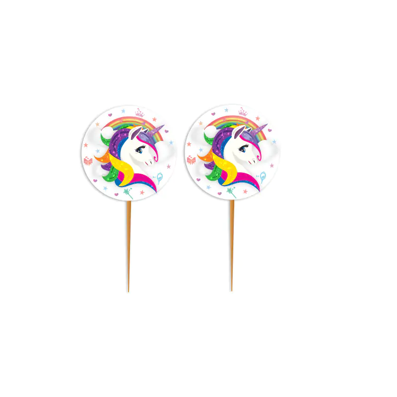 Rainbow Unicorn Kürdan Set (10 Adet)