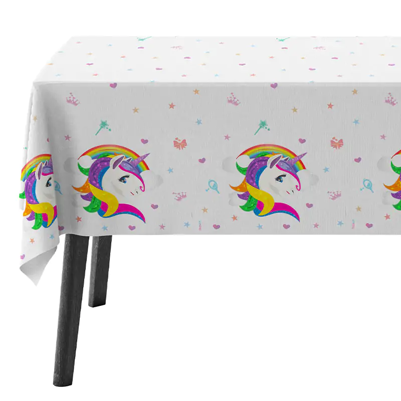 Rainbow Unicorn Masa Örtüsü (120x180cm)