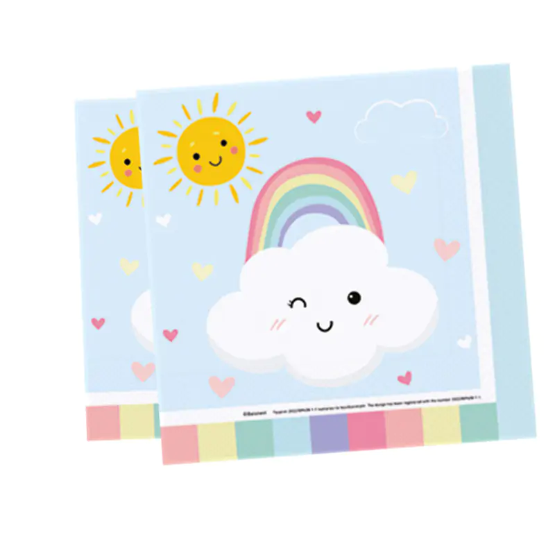 Rainbow Cloud Paper Napkin (33x33 cm)