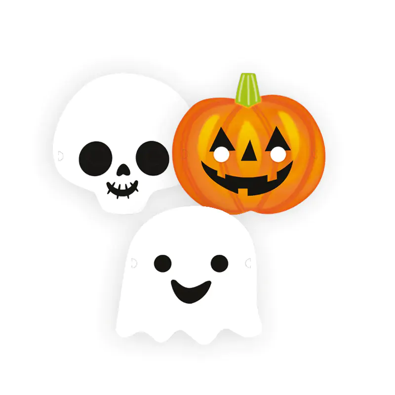 Halloween Paper Mask 6 PCS