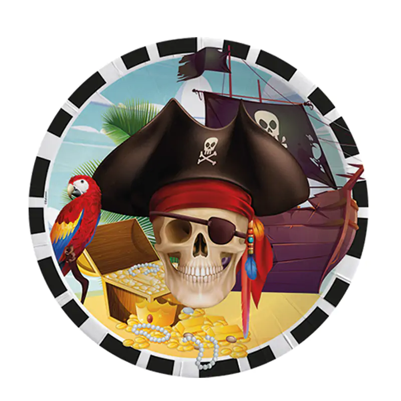 Pirate Paper Plates 8 PCS