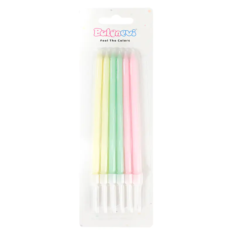 Macaron Mixed Candles (6 Pcs)