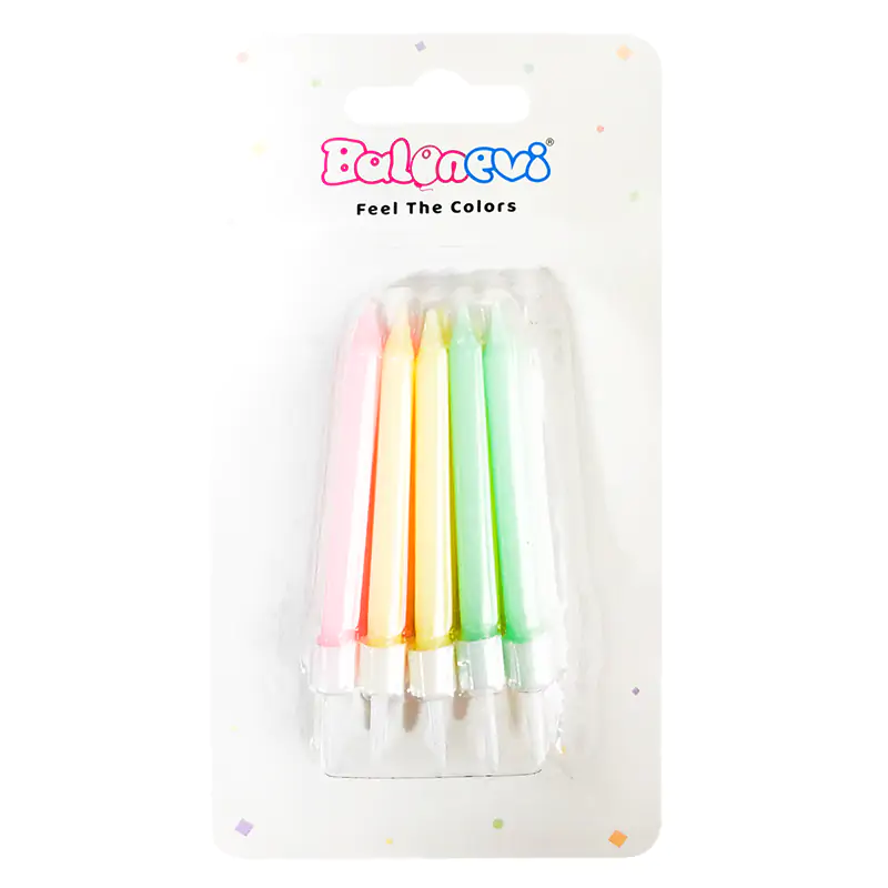 Macaron Mixed Candles (10 Pcs)