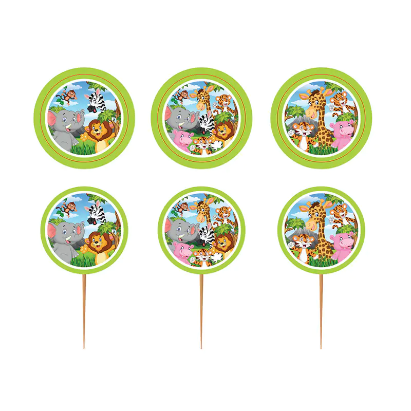 Safari Cupcake Picks 10 PCS