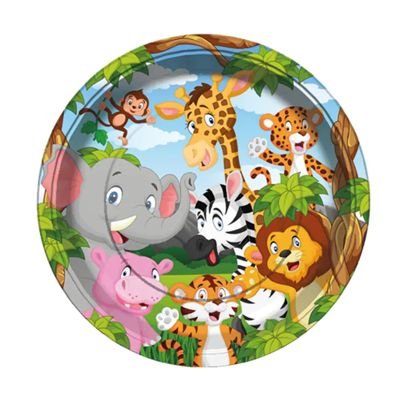 Safari Paper Plates 8 PCS