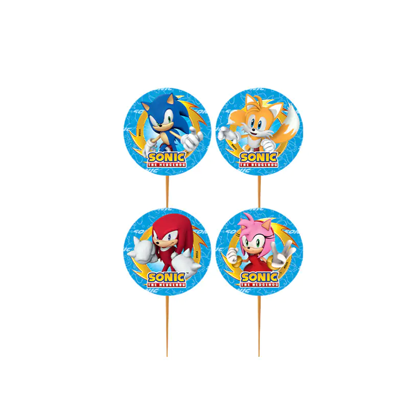 Sonic Cupcake Picks 10 PCS