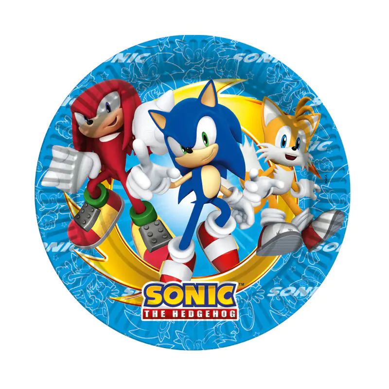 Sonic Paper Plates 8 PCS