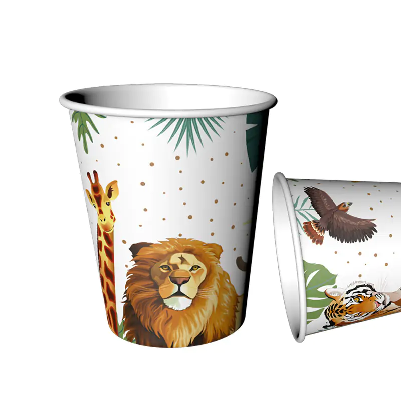 Wild Life Paper Cups 8 PCS