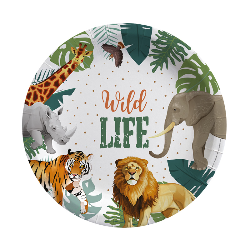 Wild Life Paper Plates 8 PCS