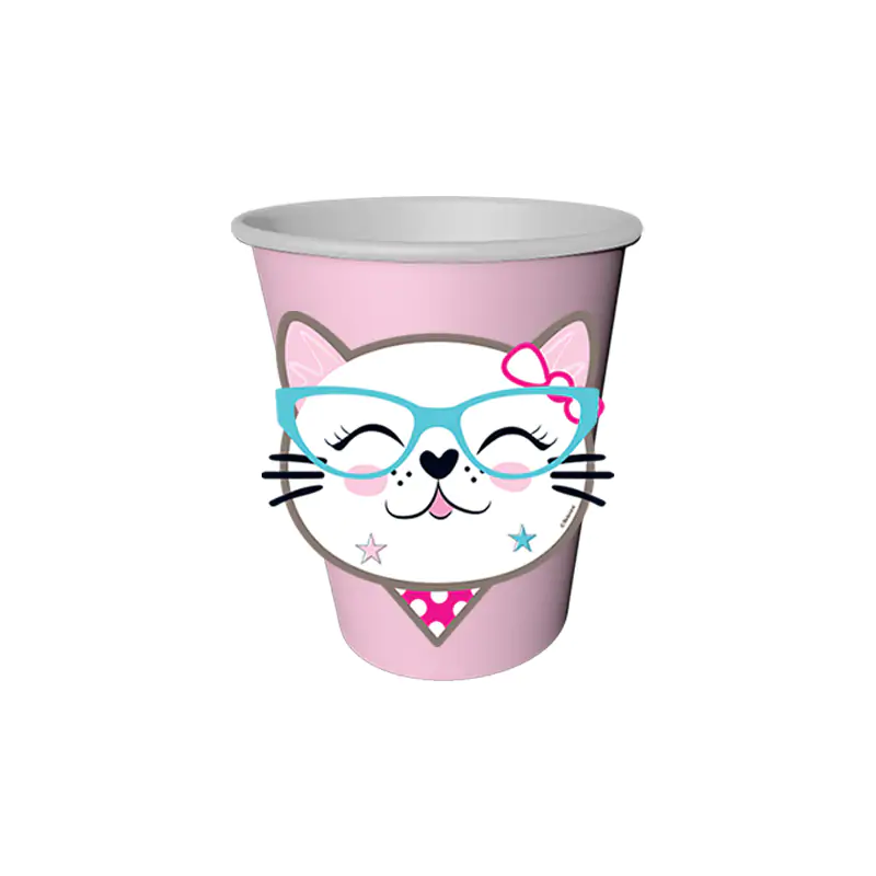 Miss Cat Paper Cups 8 PCS